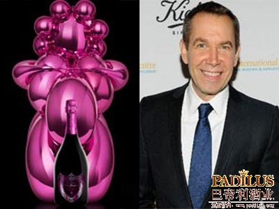 2003桃红香槟酒标和杰夫·昆斯（Jeff Koons）